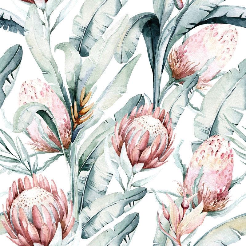 Peel & Stick Vinyl Floral, 2.08' W x 18.75' L