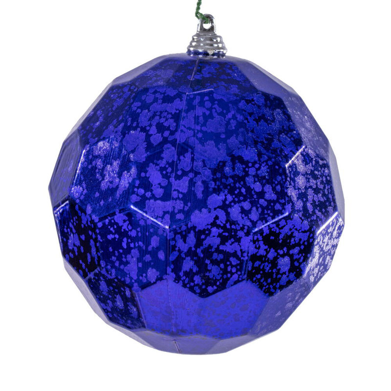 The Holiday Aisle 4.75" Honeycomb Mercury Ornament. It includes 4 pieces per bag., Purple