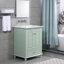 Meuble-lavabo 24 po avec lavabo en céramique et armoire de rangement-69907974