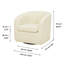 Fauteuil d'appoint pivotant tonneau Monroe-74931497