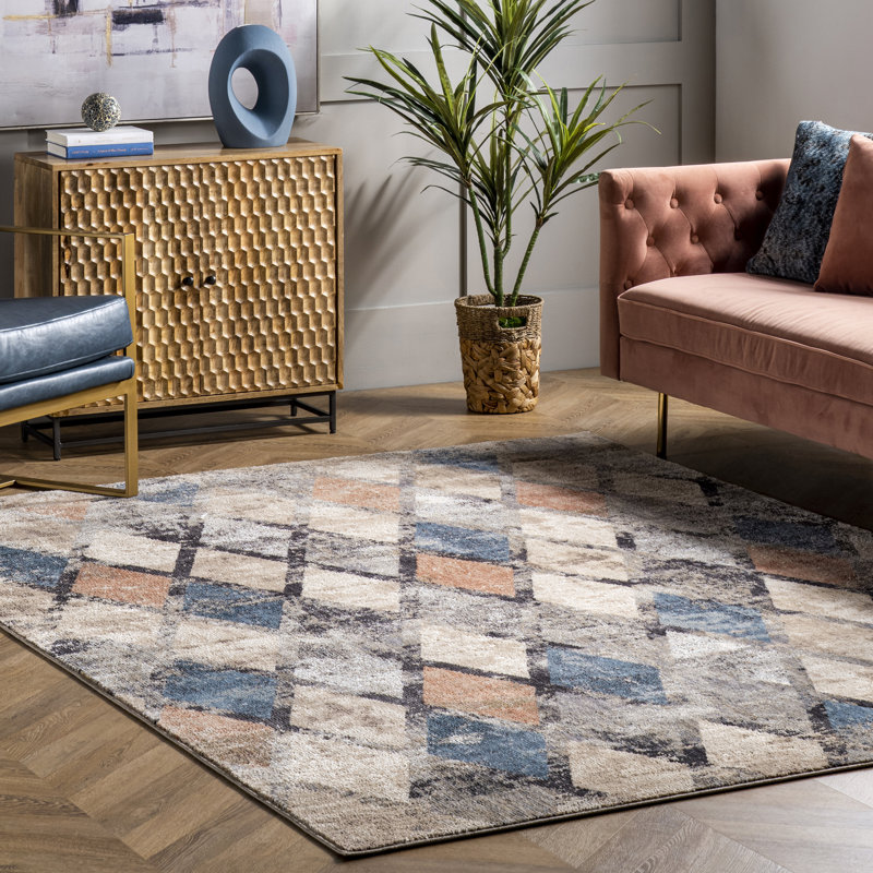 Geometric Rug, Rectangle 5'3" x 7'7"