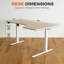 Bureau debout électrique en forme de L de 59 po, poste de travail d'angle à hauteur réglable avec préréglages de mémoire, table d'ordinateur ergonomique pour la maison et le bureau, norme américaine