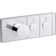 Anthem Two-Outlet Thermostatic Valve Control Panel With Recessed Push Buttons