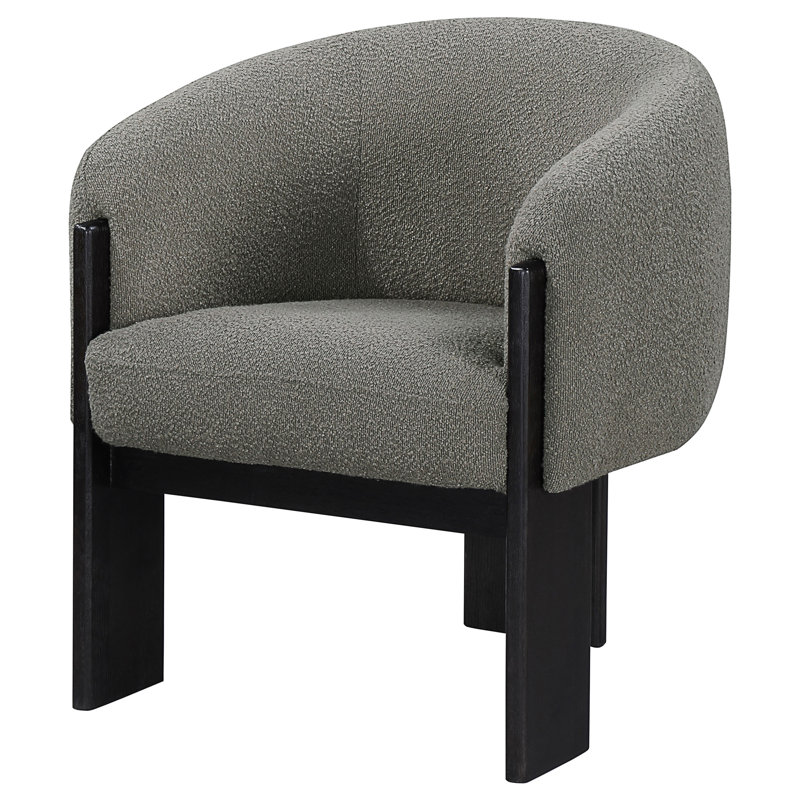 Fauteuil d'appoint rembourré brun Maciel