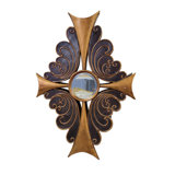 Diamond Solid Wood Mirror