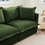 Canapé 2 places avec housse amovible et assise large en chenille, tissu en chenille au design élégant pour les sièges, coussins doux et profonds-1096158617