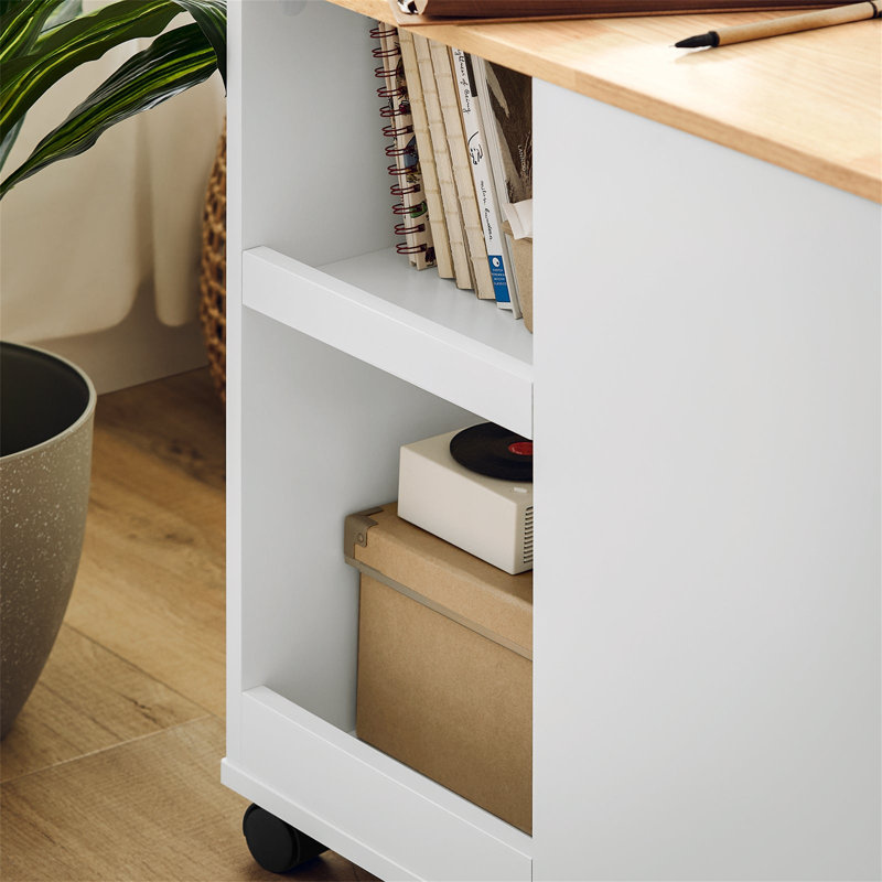 Home Office File Cabinet Printer Stand Storage Cabinet On Wheels Side Table End Table