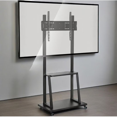 JYXCN Smart Board Stand Adjustable Rolling TV Cart for 42-86" Screens up to 385 Lbs for Living Room And Office