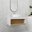 Meuble-lavabo flottant simple 24 po avec comptoir en céramique-434177785-436164163