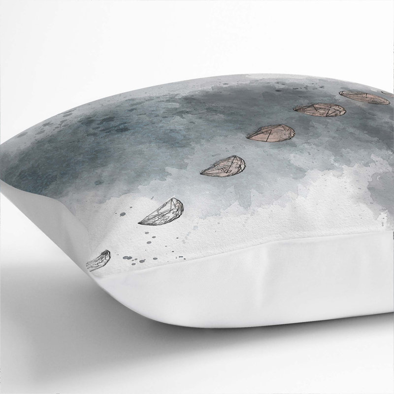Square Cushion, 55cm H x 55cm W x 20cm D, White