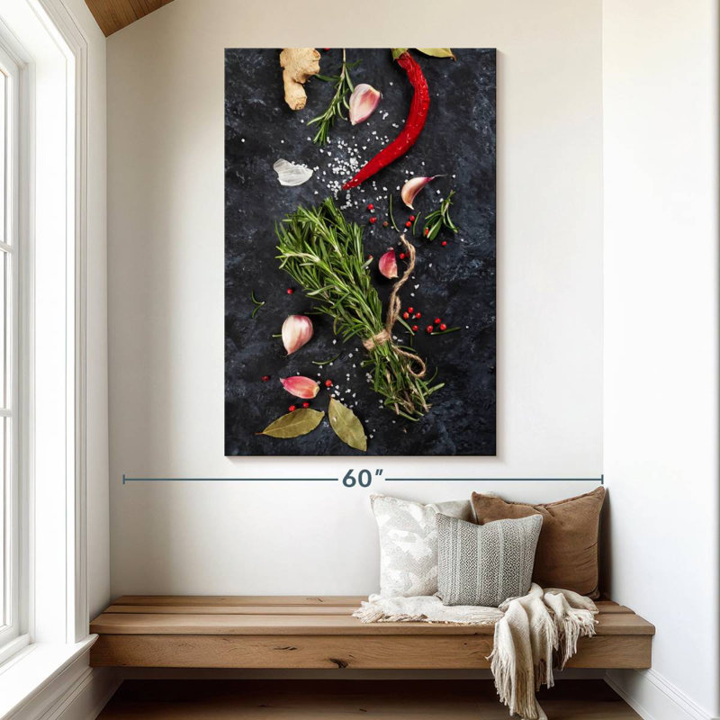 Yarlin Fresh Herbs Plating, 51" H x 34" W