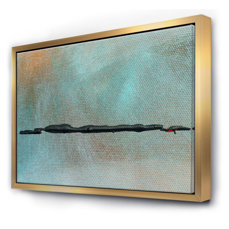 «Black River in Oasis», reproduction sur toile, H 36 po x l 46 po x 1,5 po, Toile encadrée d'or