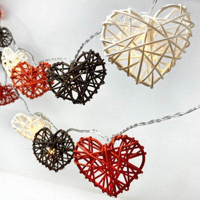 Sharpsburg Marchmont LED Wicker Hearts String Light