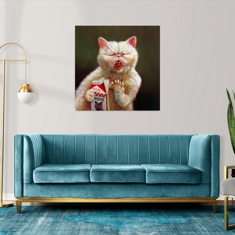 «Sour Milk», art urbain contemporain pour chat, H 36 po x l 36 po