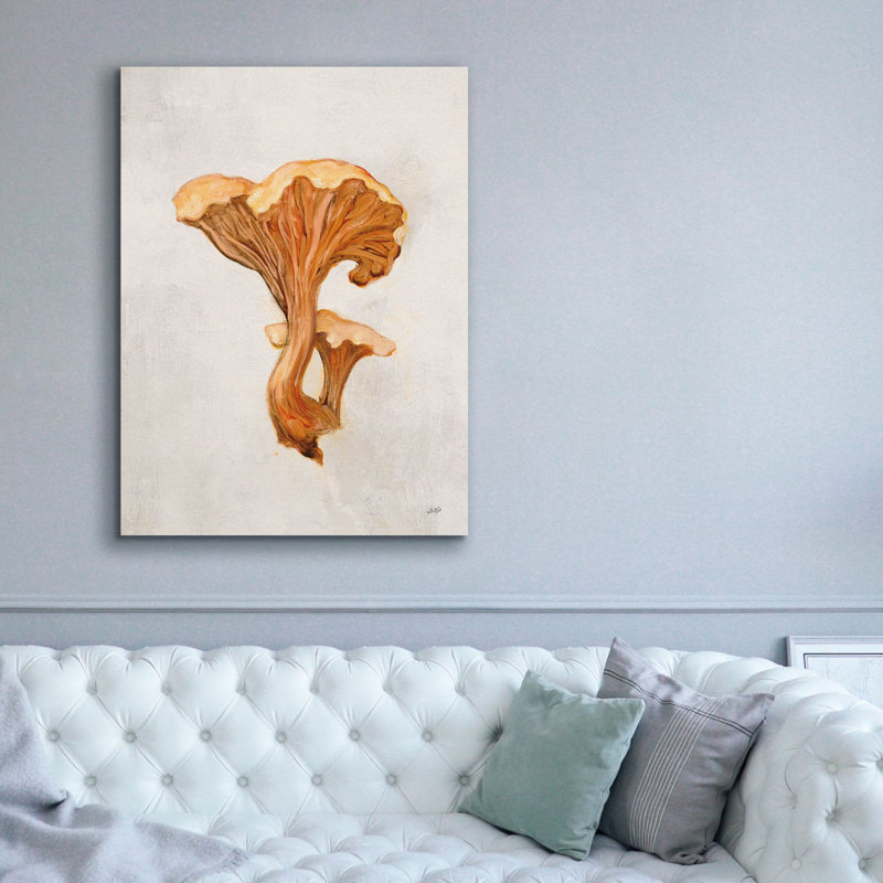 «Woodland Mushroom 4» par Julia Purinton, art mural sur toile, H 54 po x l 40 po x P 1,5 po
