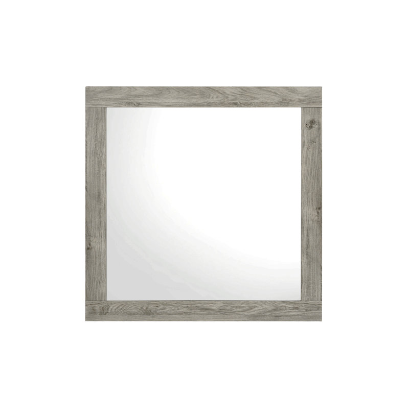 Mari Light Gray Finish Mirror