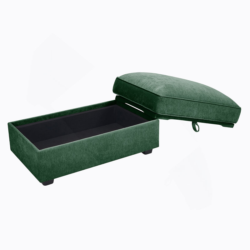 Repose-pieds - Chenille-vert, Vert