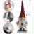 2 Set Gnome Christmas Decorative Nutcracker