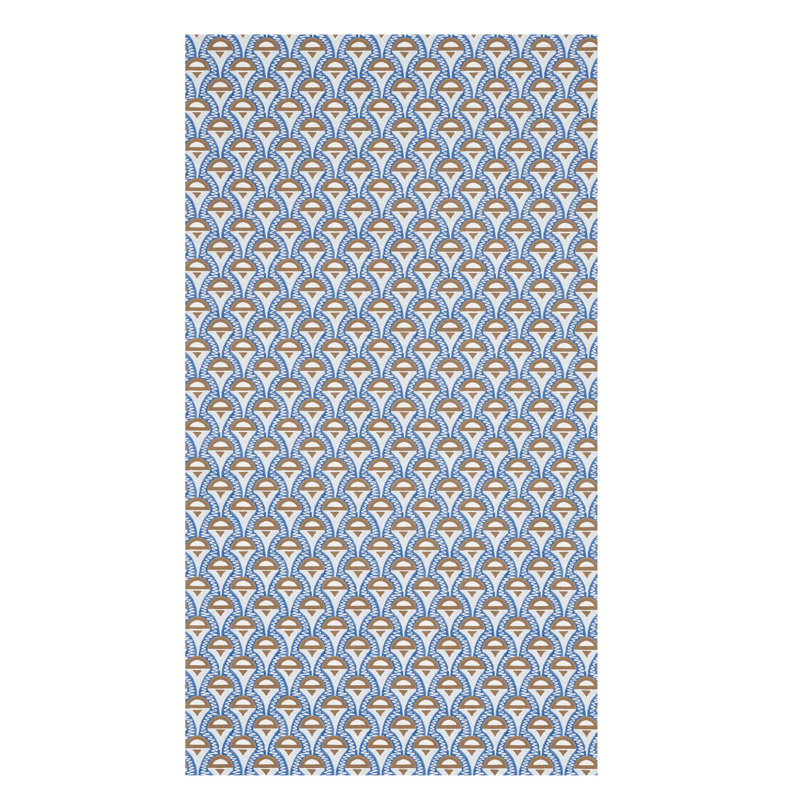 Abelino Wallpaper, Blue/Brown