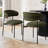 Modern 7-Piece Dining Set With Rectangular Wood Table And Upholstered Curved Back Chairs-1448258294