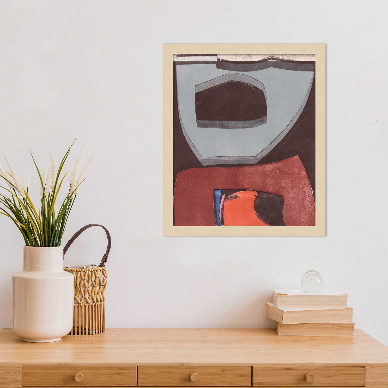 Solano "Istanbul 12" Print by Rob Delamater, 17" H x 15" W, Brown