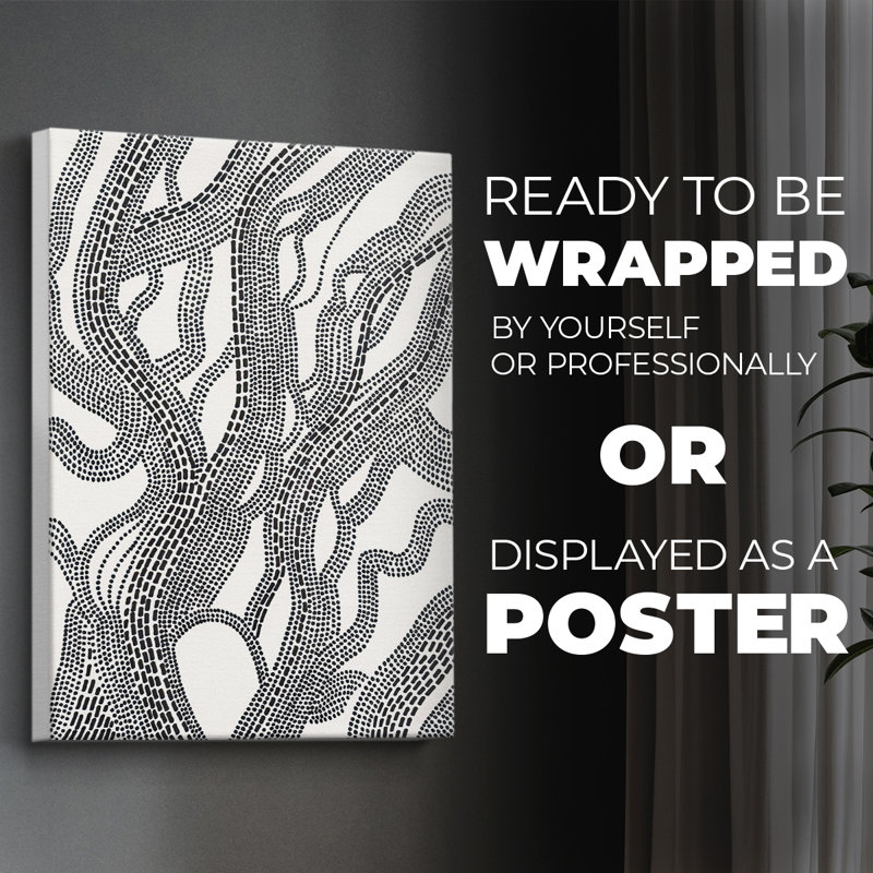 Dots and Dashes I -Canvas Print Only - NOT FRAMED