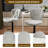 Modern Diamond - Pattern Adjustable Bar Stools-697858529