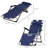 Outdoor Sunbathing Lounge Chair - 21 Convertible Beach & Camping Chair, Navy With Pillow Pocket Lightweight Tanning In Navy, For Patio And Use