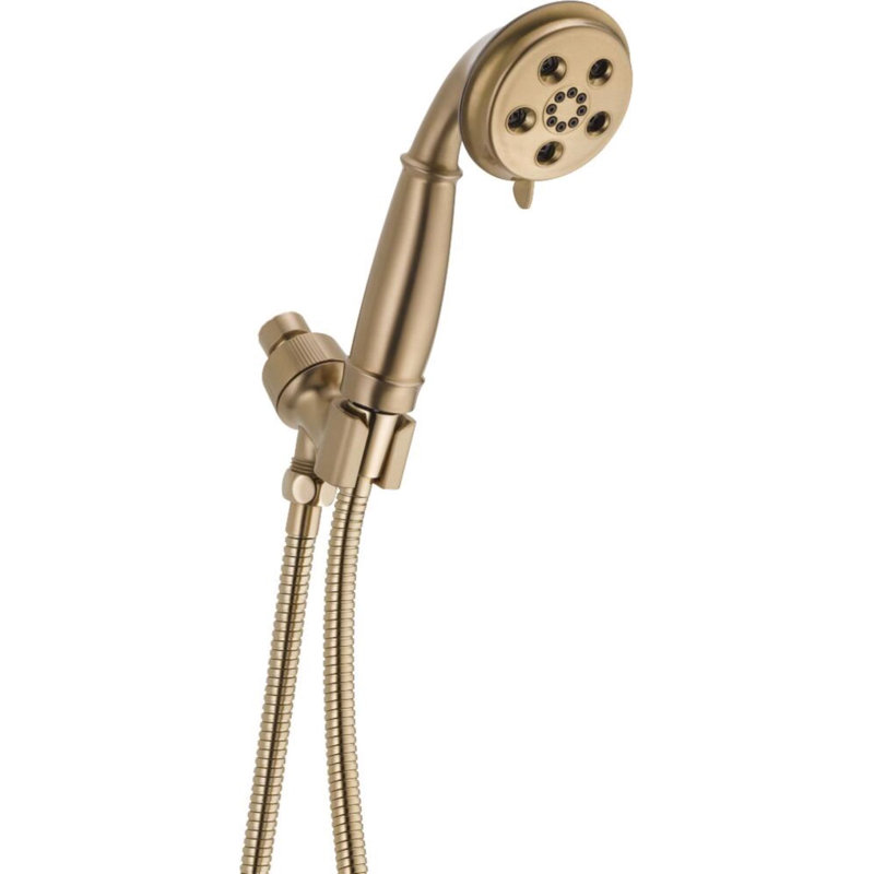 Universal Showering Components Multi Function Handheld Shower with H2okinetic Technology, Brilliance Champagne Bronze