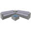 Ensemble de conversation modulaire en rotin avec coussins 8 pièces Burand-422121574
