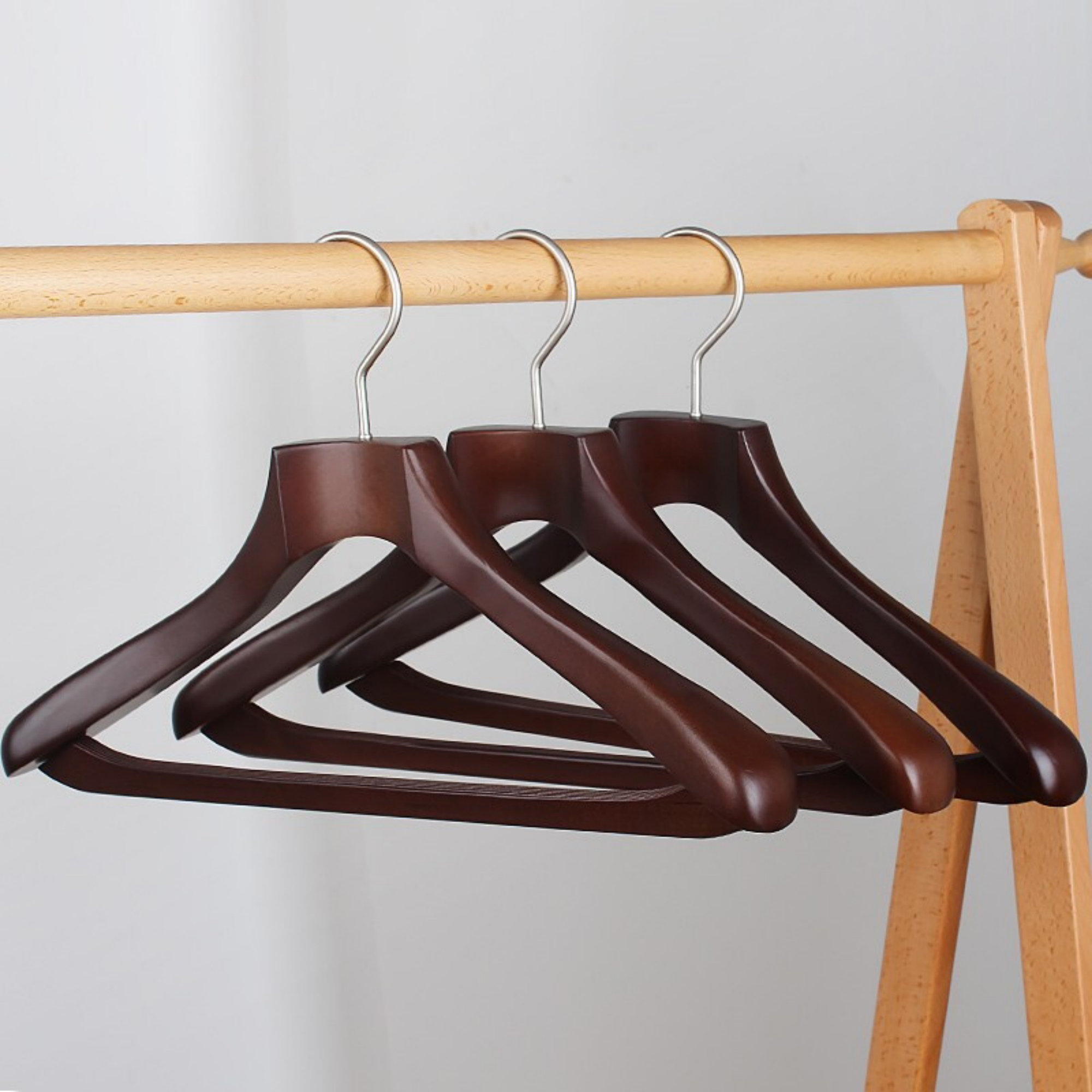 Rebrilliant Solid Wood Clothes Rack, Drying Rack, Clothes Rack, Large ...