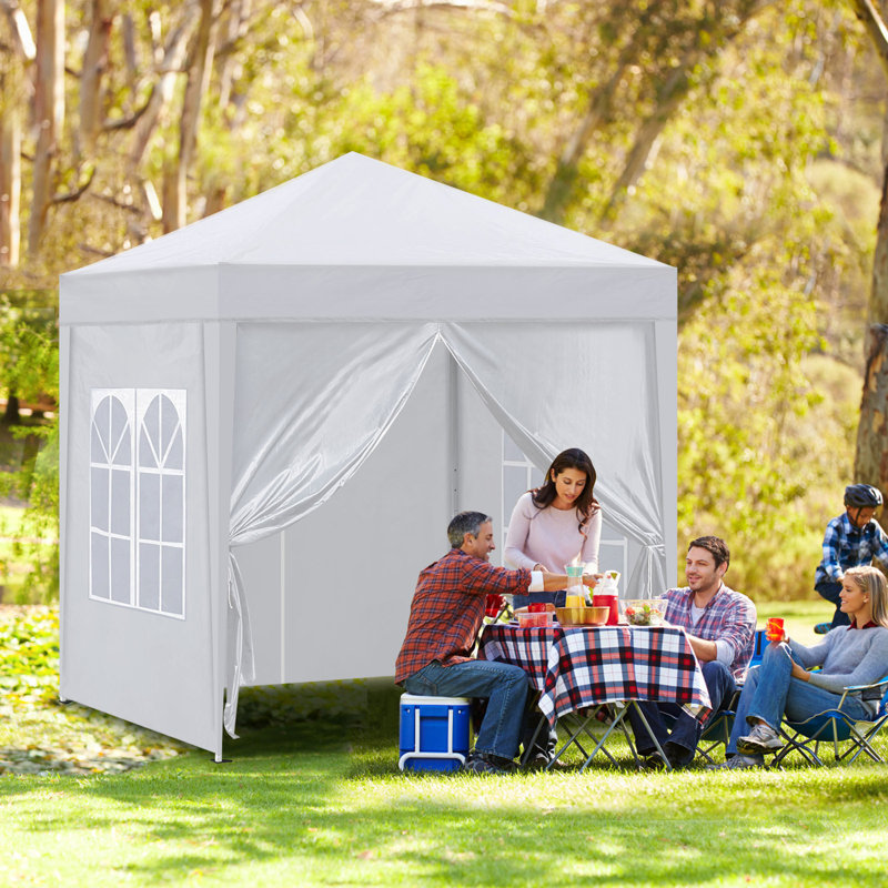 Anberlyn 3m x 3m Steel Pop-Up Gazebo, White