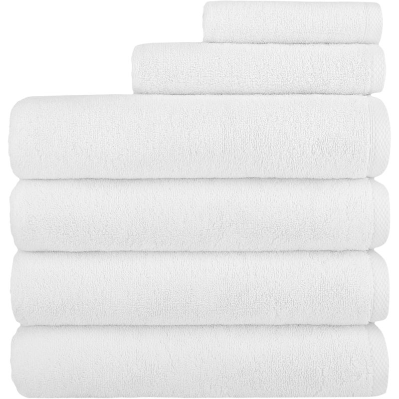 Ensemble de serviettes 6 pièces 100% coton turc doux et très absorbant Hotel Collection