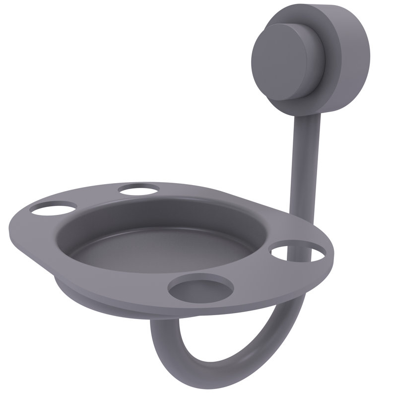 Porte-brosse à dents et gobelet Venus, Gris mat