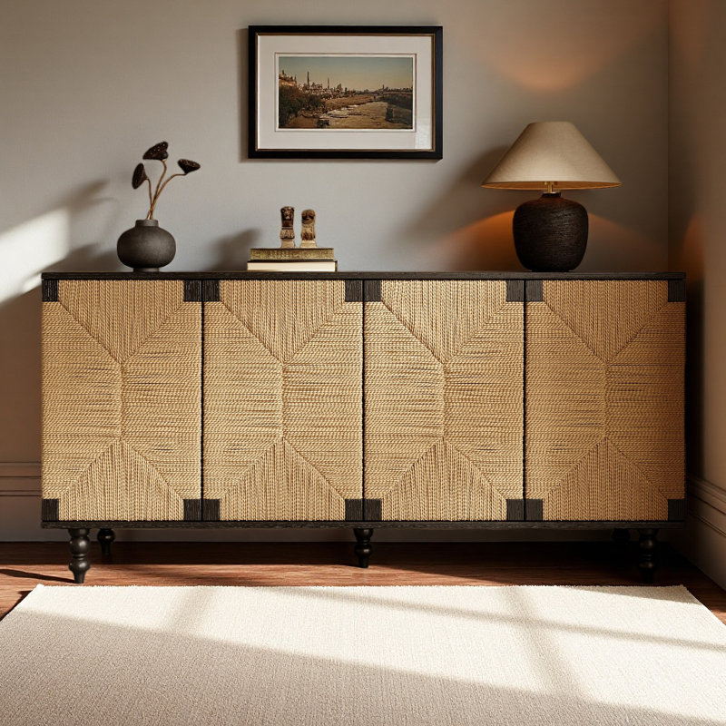 Meuble télé avec rangement Buffet Accent Natural