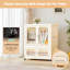 Armoire de rangement de garde-robe autoportante pliable en plastique avec portes transparentes pour vêtements