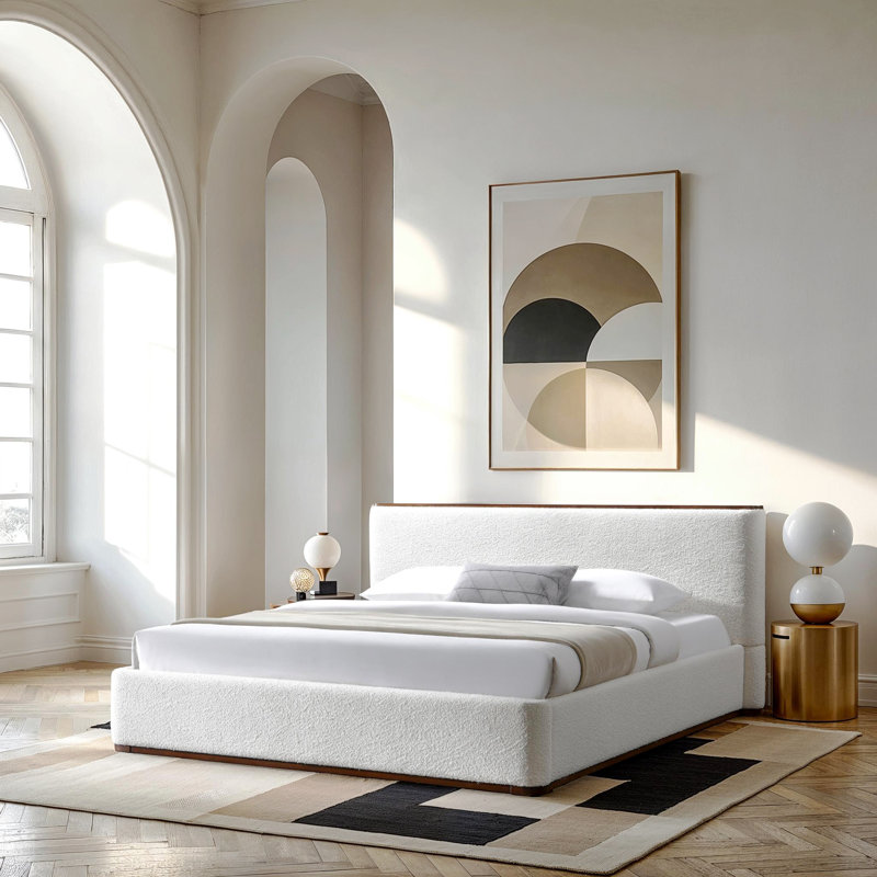 Aspen Upholstered Platform Bed, King