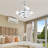 Gwenette 36'' Modern DIY Shade Ceiling Fan with LED Lights, 6-Speed DC Motor Ceiling Fan-231122799