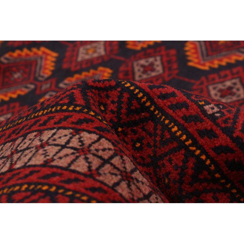 Tapis rouge en laine New Age One-of-a-Kind Rectangle 3 pi 11 po x 6 pi 2 po
