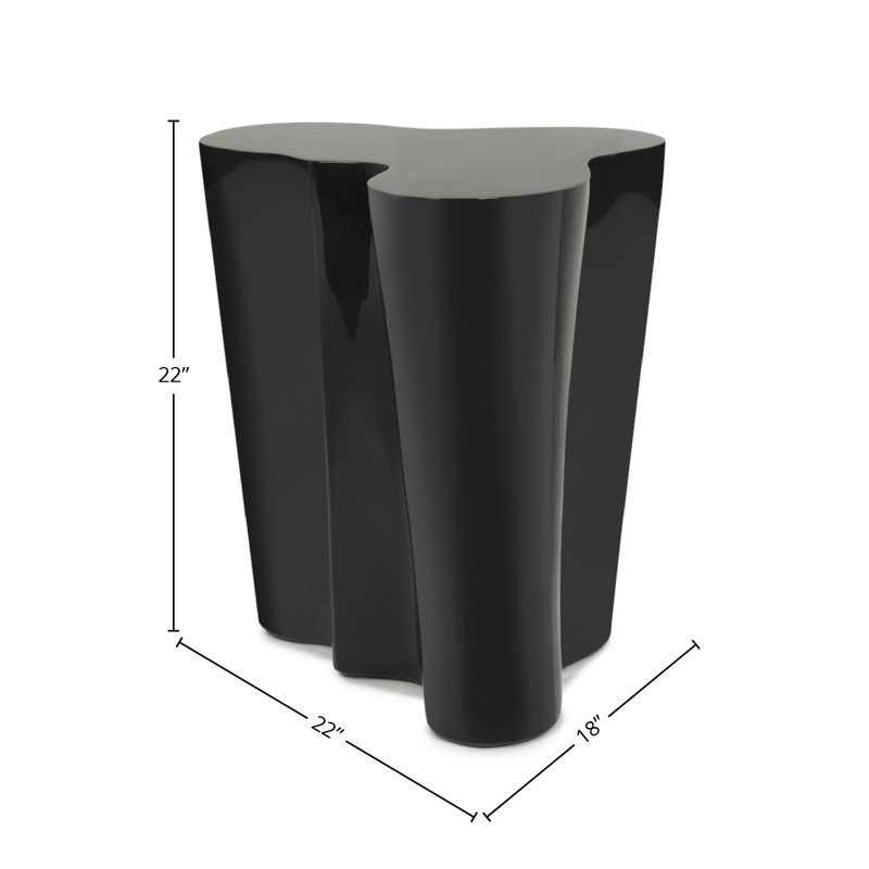 Orgo Table, 22" H x 22" W x 18" D, Black