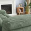 Canapé inclinable en tissu Green Stripe