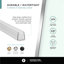 Panneau de verre fixe encadré l 30 po x H 74,25 po-111103229