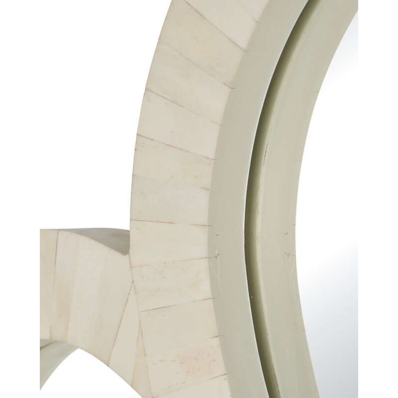 Bone Framed Wall Mirror