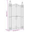 Barrière de jardin décorative en fer forgé 4 pi x 8 po x 4 pi 5 po-1599114975