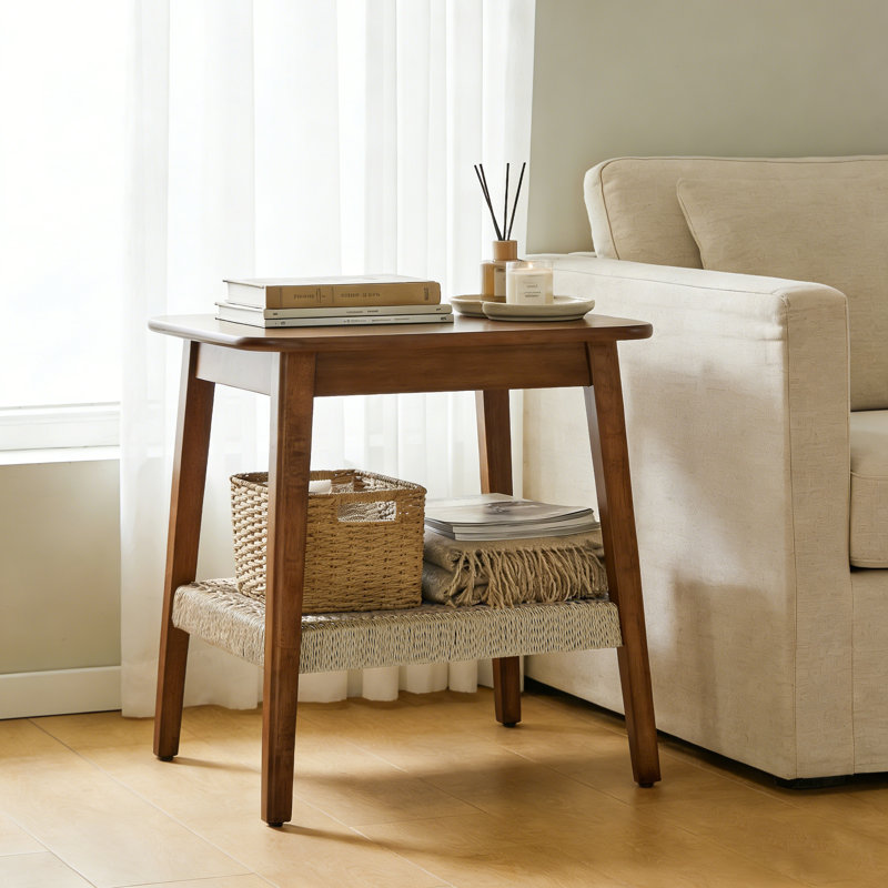 Petite table d'appoint de style médiéval, Noyer foncé