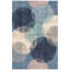 Tapis Canyon Modern Circles à motifs géométriques bleu marine, turquoise, gris, crème et rose, lavable à la machine, antidérapant, à poils courts, pour l'intérieur et l'extérieur, adapté aux animaux domestiques, idéal pour le salon, la chambre, la salle à manger, l'entrée, le couloir ou le bureau.-1641377489