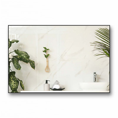 Bathroom Mirror with Aluminum Frame