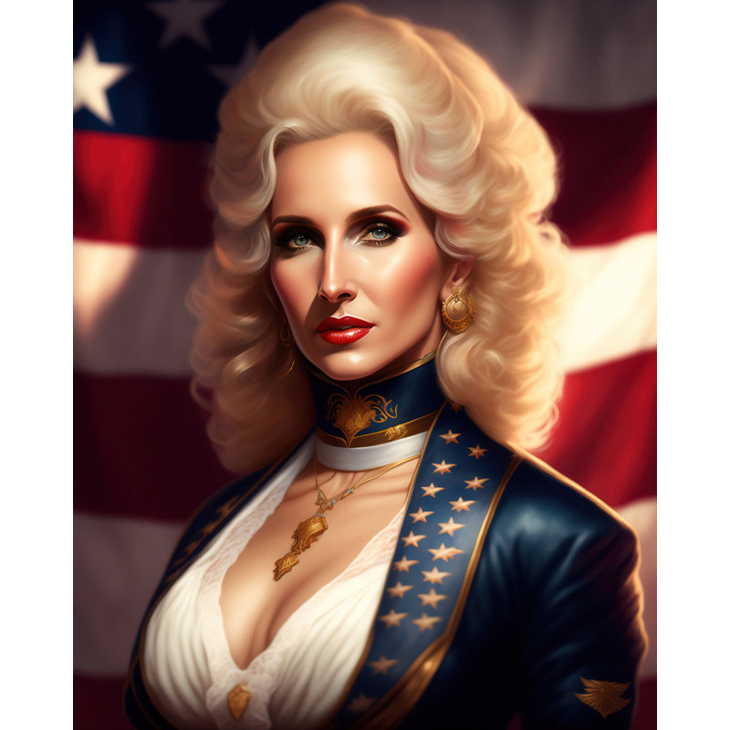 «Country Music Tammy Wynette» par Stephen Chambers, impression sur toile tendue, L 15 po x H 18 po