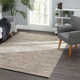 Mixed Stripe Blue/Ivory Handwoven Rug
