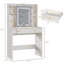 31" Makeup Vanity Desk With Adjustable Lights